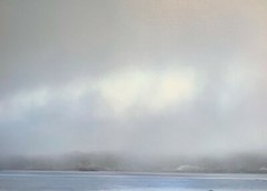 ‘Blue Horizon’ photography on canvas 50″ x 42″ framed one of a kind