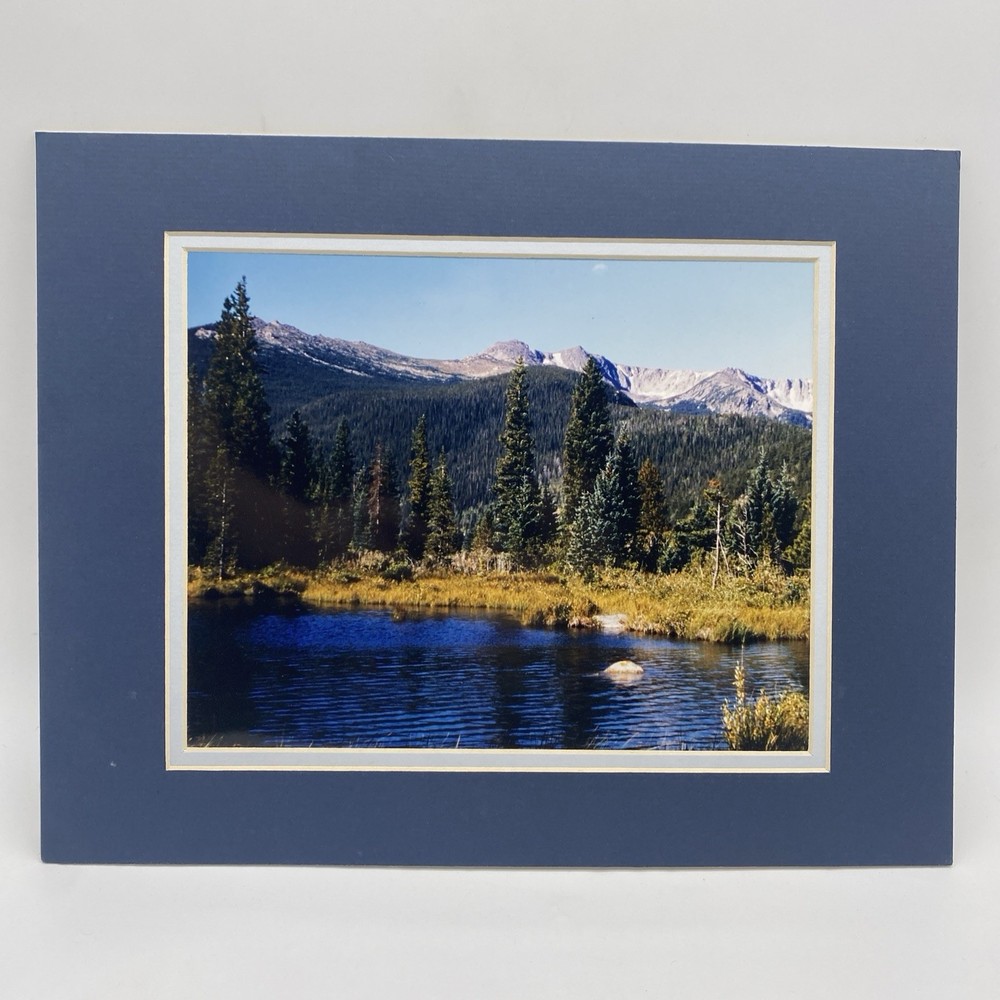 Matted Mountains Landscape Photo Print 11 X 14 Wall Art Gallery Decor