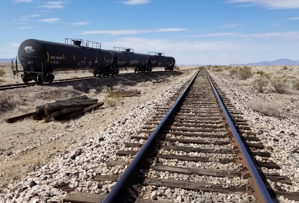 Tank Cars on a Siding, Arizona & California Railroad