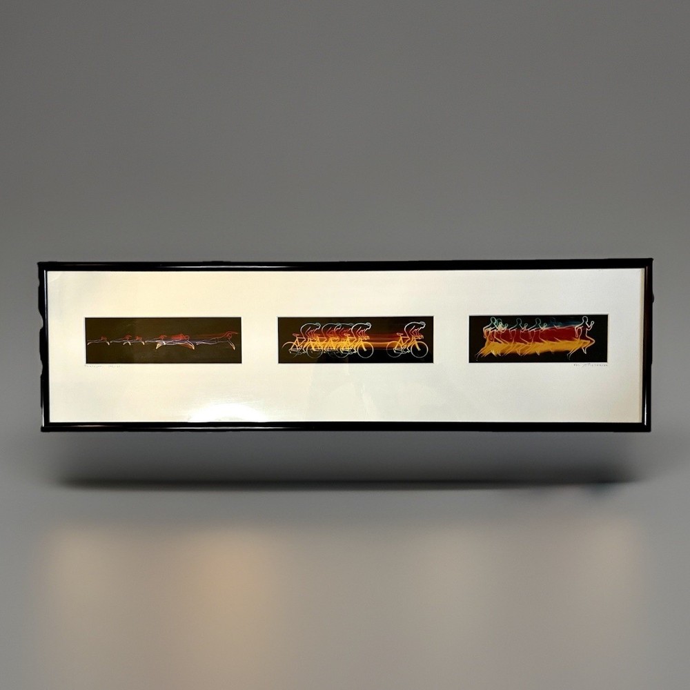Limited Edition Photographic Motion Triptych Triathlon by Alex Pietersen c1980