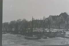 Great old negative fishing boat in harbour – place?? business loser 30-40s