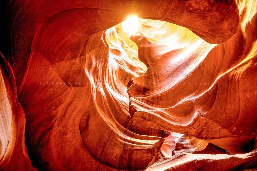 Antelope Canyon Arizona Sunlight Southwestern Slot Canyon Photography Print