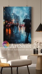 Digital Image Picture Wallpaper Background Desktop Art Ai – Rainy City Dreams