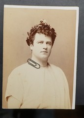 Photo CDV KAB Portrait Man Actor Jesus Julius Caesar Costume Vienna Picture Name