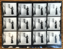 NEWLY FOUND! Hendrickson PHOTO Contact Sheet Proof & Negatives MADAM & her DOG