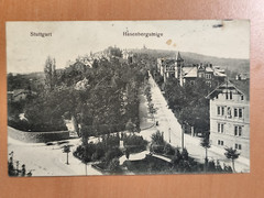 Postcard postcard Stuttgart Hasenbergsteige used Münsingen photo FM
