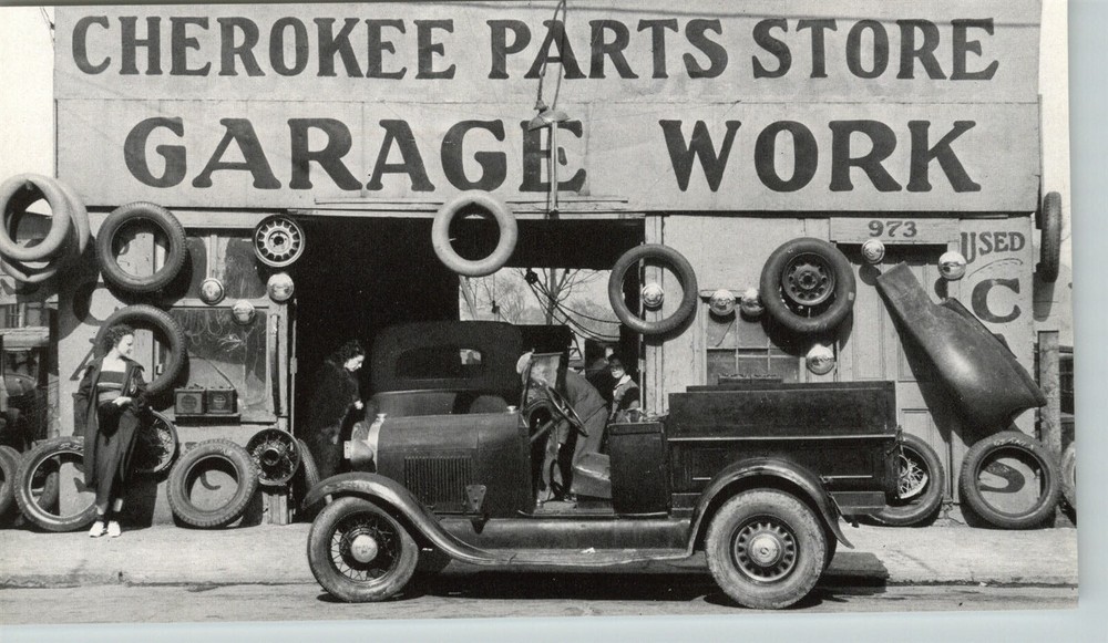 1938 Walker Evans Americana Cherokee Car Parts Store Original Photo Gravure