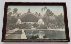 Hand Tint Oil Color Photo Botanical Bldg Balboa Park Ca 8”x12” 1915 Exposition