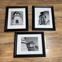 Set of 3 Black & White Limited Edition Print Framed Peter Hanks Photography