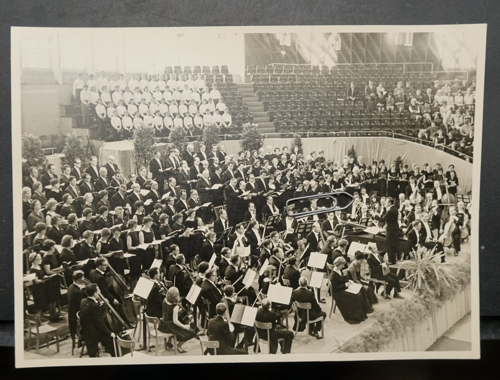 Photo Orchestra Münsterlandhalle Musicians Concert Bach Classical 1965 Peter’s Passion