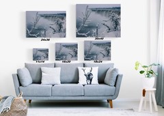 Waterfalls-Niagara Falls Winter-Canvas-Wall Art-Large Framed art-Canvas print