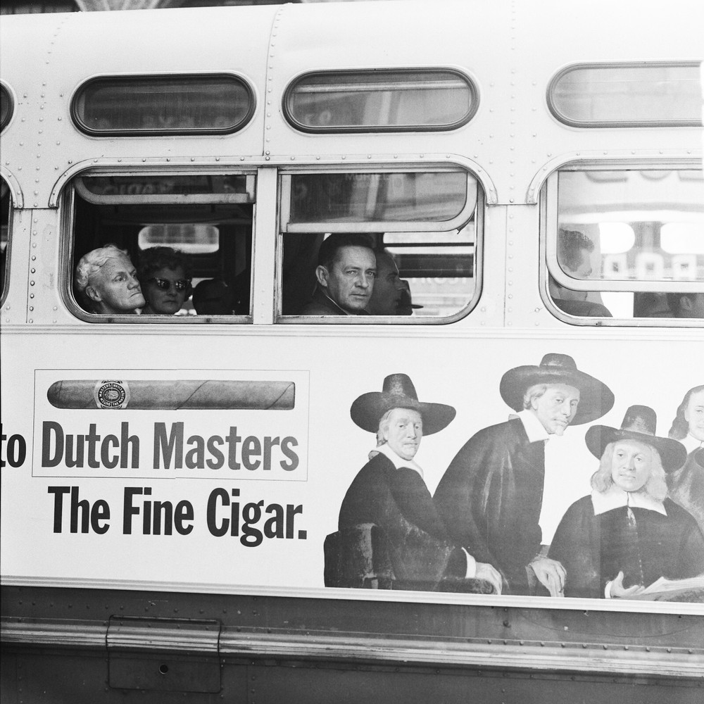 Photo Print On Silver Paper NEW-YORK 1960 40x40cm