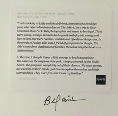 BRUCE DAVIDSON signed limited edition 2018 photograph 6×6 Magnum Square Aperture