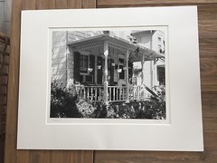 BRUCE BLUM SIGNED B&W Photo Print (13 3/4″X 17 3/4″)-«American Porch «