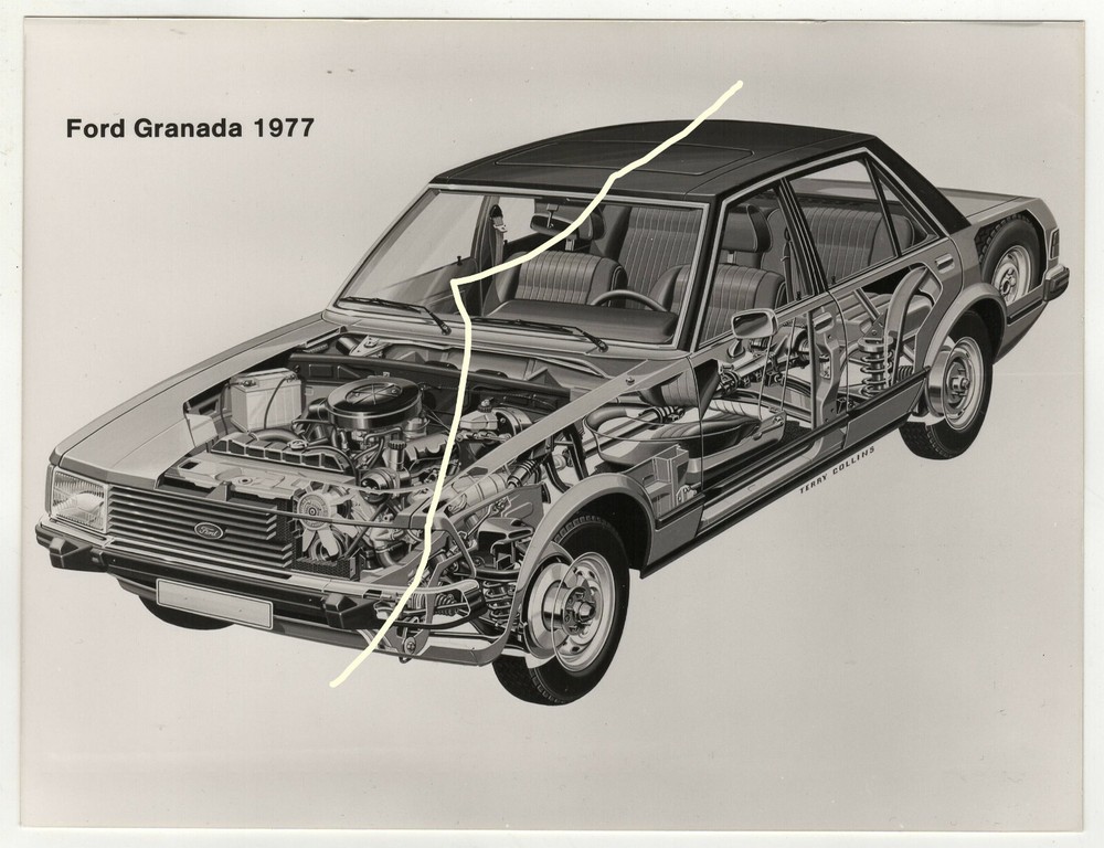 21x16cm Factory Photo 1977 Ford Granada Press Photo A