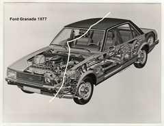 21x16cm Factory Photo 1977 Ford Granada Press Photo A