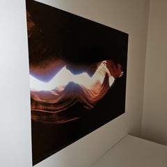 ART – Large Signed Joann Harrison Photograph 48×35 Antelope Canyon On Metal