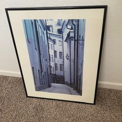 Ola Ericson Signed Photo Print Scandinavian Art Alley in Gama Stan Stockholm