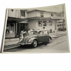 1954 Volkswagon Beetle VW Philippines License Coke Sign Photo Car