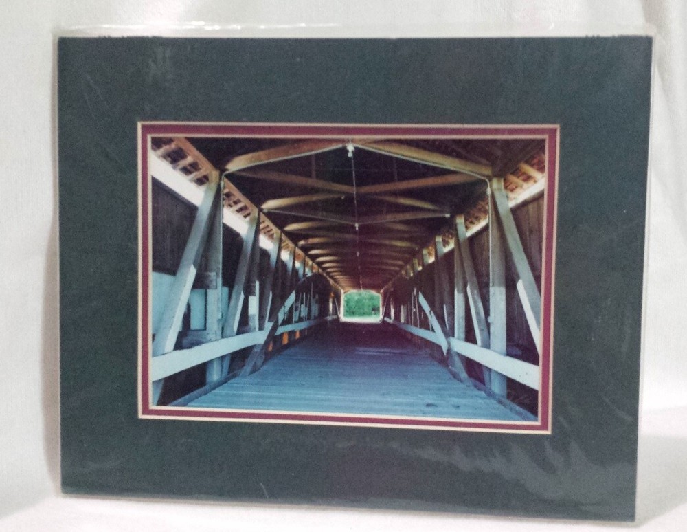 Mecca Bridge Fine Art Architectural Photography 5”x7” Matted John A Kuhn Indiana