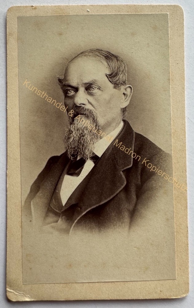 orig. CDV photo photograph man gentleman picture old fashion around 1865 Bak Sigmaringen