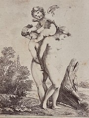 Curiosa Albumen Photograph Engraving François Boucher A. Calavas Paris 1875