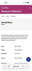 Genuine 1963 Donald Ross Signed Eclipse Photograph Getty Museum C/o Minor White