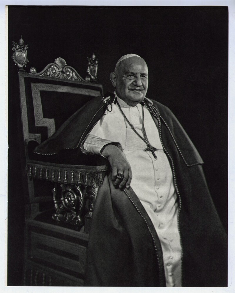 1958 Portrait of Pope John XXIII Original Yousuf Karsh Vintage Photogravure 1977