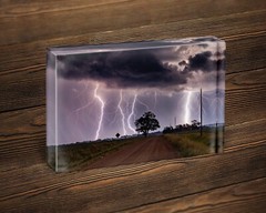 Lightning strike photography print thunderstorm wall art photo nature home decor