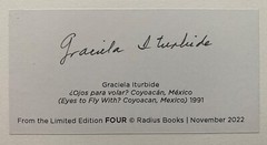 GRACIELA ITURBIDE signed limited edition photograph – FOUR Portfolio (2022)