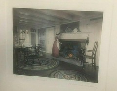 Large Wallace Nutting Interior «An Elaborate Dinner» Hand Colored Photo 1909