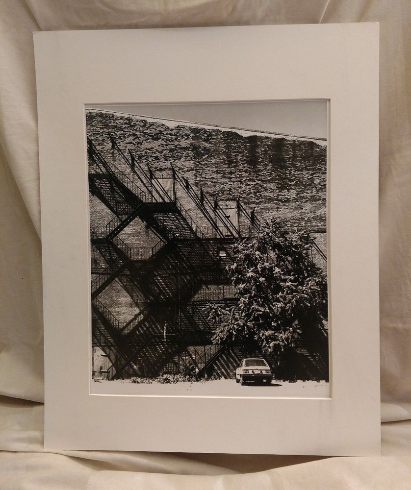 Original Art Photograph FIRE ESCAPES & LONE TREE by photographer BEN E WATKINS