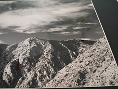 20″x16″ Silver Gelatin Black And White Mountain Peak Landscape Vintage