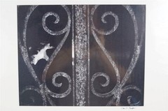 Black & White Photography Urban Art Wrought Iron Detail 20×24