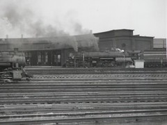 Steam Locomotive Station Norfolk & Western Photograph Vtg 50s Railroad Station
