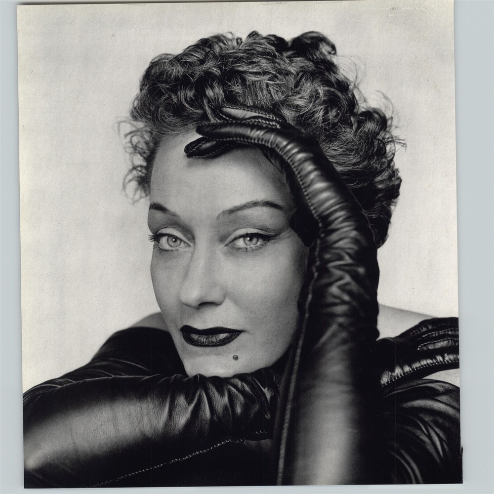 1972 1950 Philippe Halsman Gloria Swanson Actress Art Photo Gravure
