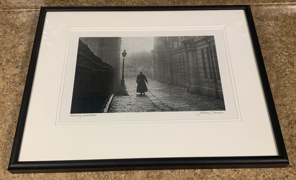 SIGNED ORIGINAL Johnny Donnels «Morning Meditation” Framed Matted