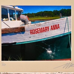 MICHAEL RAY Original Vintage Signed LI Seascape Fishing Boat Photograph Print