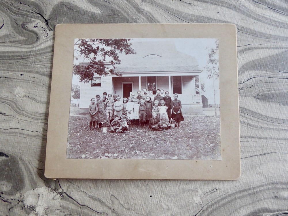 Oak Grove Page Co. Iowa Country School Original Photo 5″ x 6″ One Room School