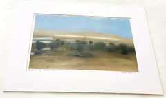 1979 Nancy Fink School Bus Chromogenic Print Vintage California Desert Landscape