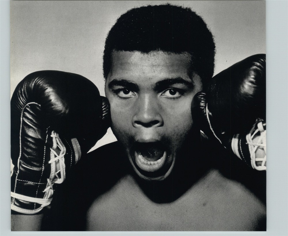 1972 1963 Philippe Halsman Muhammad Ali Boxer Boxing Gloves Art Photo Gravure