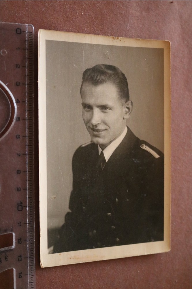Great old photo-portrait of a man in uniform-unknown to me?