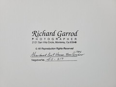 Richard Garrod, silver gelatin, black and white photograph, Abandon Boat House