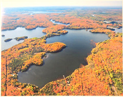 Horsehead Lake, Presque Isle, Wisc (Vilas Co.) Aerial Photograph. Frame Optional