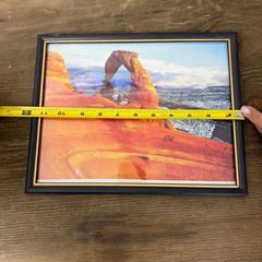 Delicate Arch Arches National Park Utah Winter Snow Landscape Framed Photo 8 x