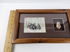 Marguerite Fields Lithograph «Mystic Warriors» Framed Matted Arrowhead Art Print