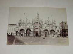 Naya / Venice Venezia 1870 Basilica San Marco Vintage Albumen Print Photo