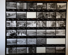 Photo Print Large Contact Sheet 1980 Various Views Normandy 40X50cm