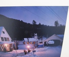 Signed Arthur Griffin photograph Stark, New Hampshire 14″x17″ country snow night