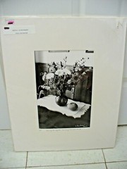 MATTED PHOTOGRAPHY Spring Bouquet – Herlong Mansion By Larry Santucci 16×20 B&W